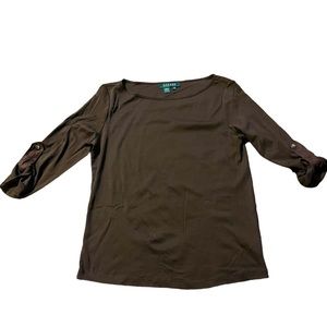 Ralph Lauren T-shirt with roll up sleeves